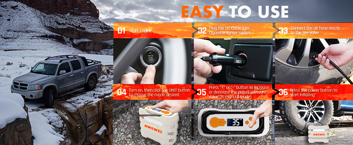 AWEWEI R7 portable air pump