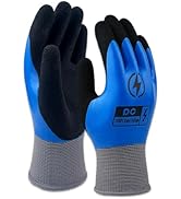 Insulated Electrician Gloves 1000V Voltage Resistant Flame Retardant Work Gloves, Electrical Rubb...
