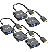 URELEGAN HDMI to VGA Adapter, HDMI to VGA (Male to Female) 1080P Cord for Computer, Desktop, Lapt...