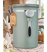 Veken Coffee Canister, 39OZ Large, Airtight Stainless Steel Food Storage Container for 2.2lbs Cof...
