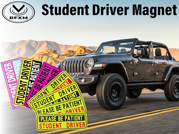 4 PCS Student Driver Magnet for Car