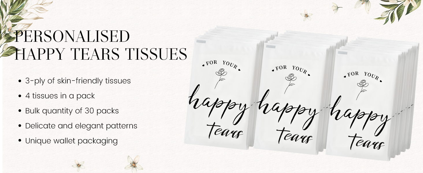 Wedding Tissues Packs