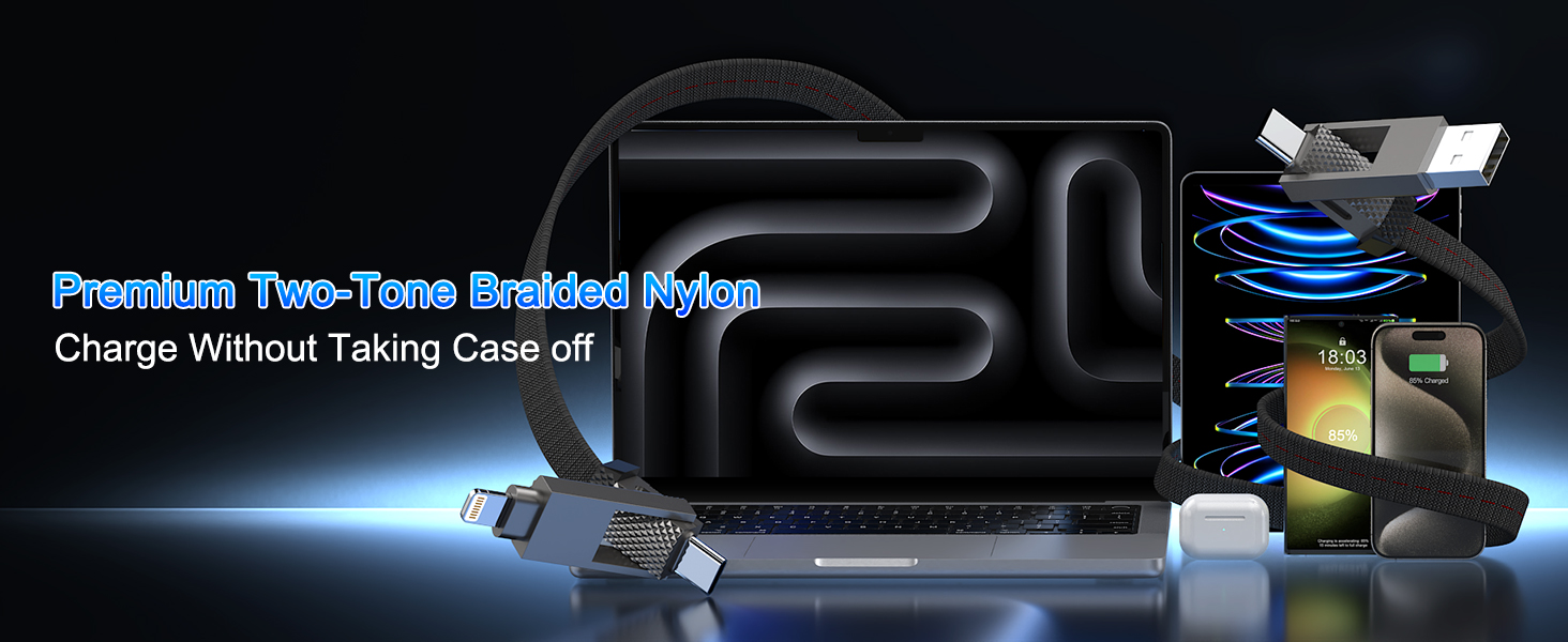USB C Cable Lightning Charging Cable