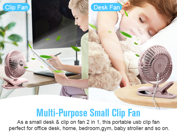 multi-purpose small clip fan