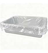 Xsourcer Meat Lug Liners, 12 Pack Disposable LDPE Lug Liners for 4.6 Gallon /50 Pounds Tote Box, ...