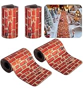 Iceyyyy Christmas Cobblestone Road Snow Brick Mat, Christmas Village Cobblestone Road Decorations