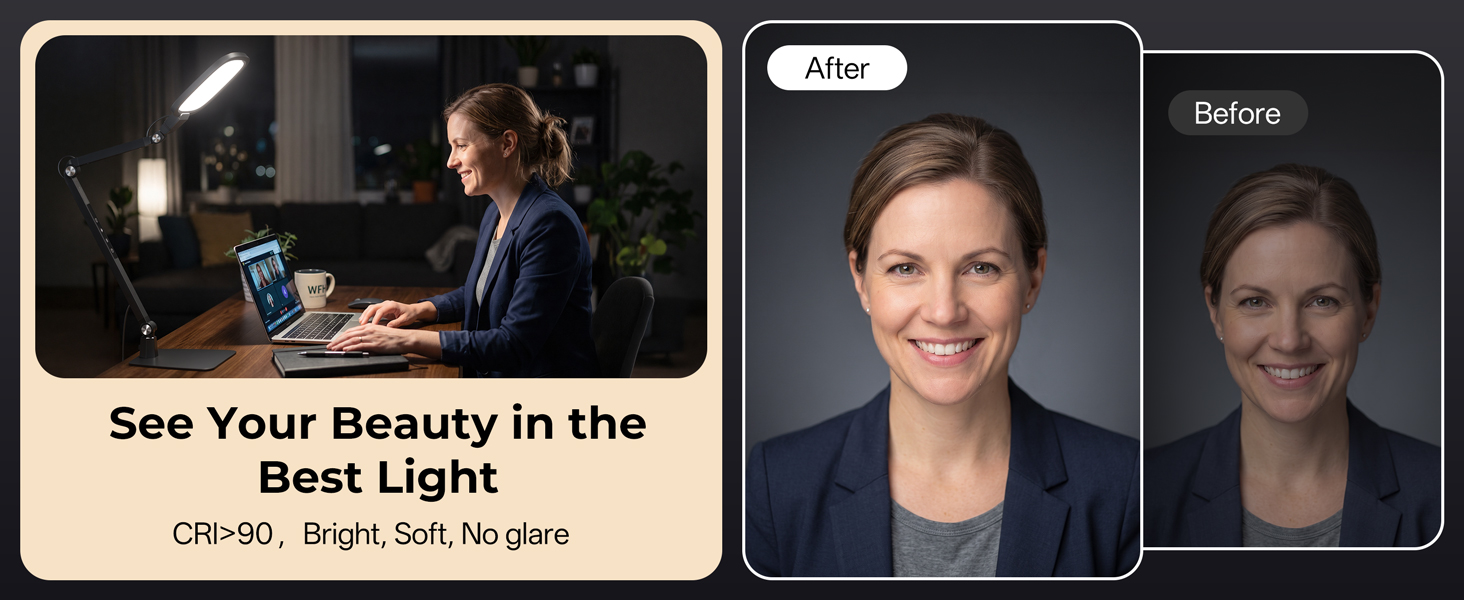 professional studio light ideal for Zoom meetings, video recording, live streaming, makeup, TikTok