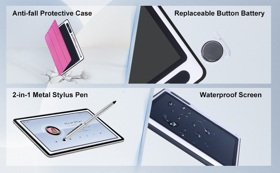 Reusable Electronic Drawing Pads, Electronic scratchpad for Kids and Adults