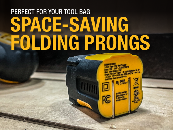 Foldable Prongs: For portable convenience