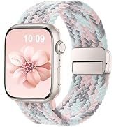 Braided Stretchy Band Compatible with Apple Watch Bands 38mm 40mm 41mm 42mm 46mm 44mm 45mm 49mm f...