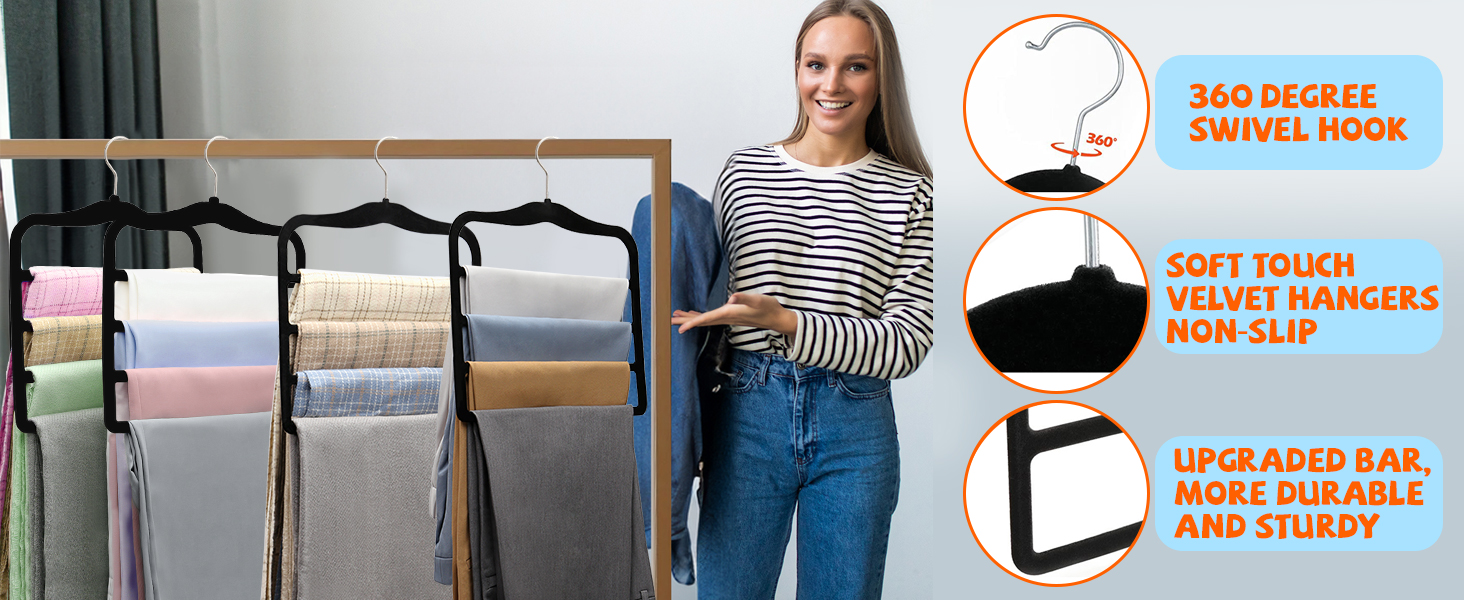 closet organizers and storage hangers
