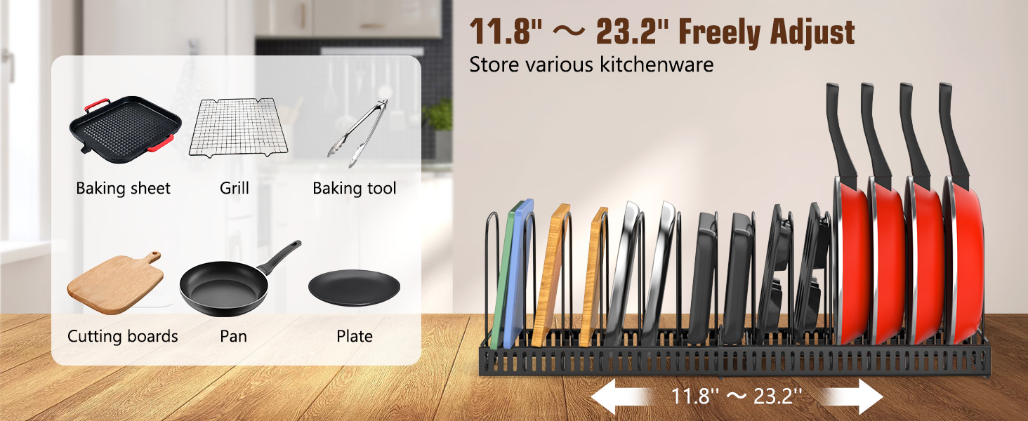 Housolution Cutting Board Organizer Rack