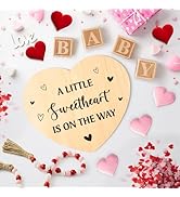 13Pcs Valentine Pregnancy Announcement Set - Coming Soon Baby Announcements Ideas Include Wooden ...