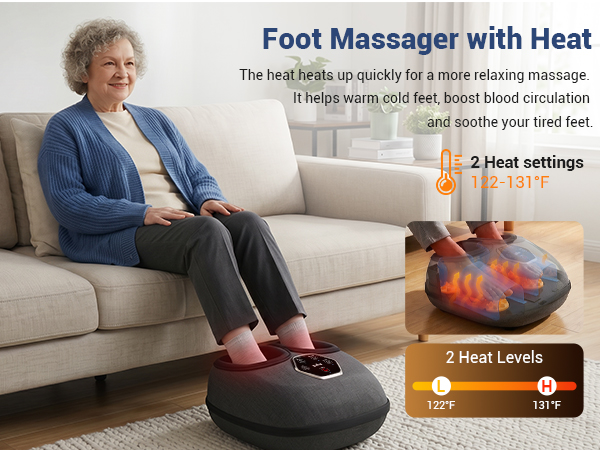 shiatsu foot massager with heat