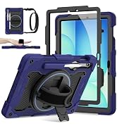 ROSROME Galaxy Tab S10 Lite/S10 FE/S9 FE 5G/S9 Case 10.9/11 inch | with Screen Protector, 360° Ro...