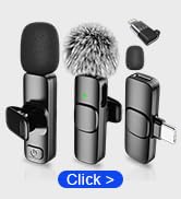 SmaFun Wireless Lavalier Microphone for iPhone - Android, iPad, Tablets, Bluetooth Mini Microphon...