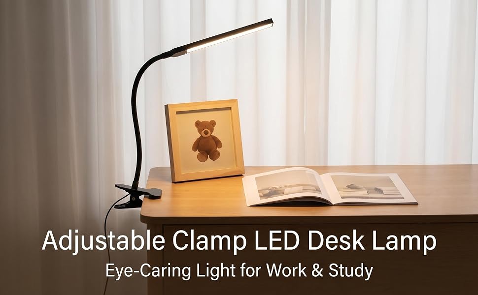 32 eye-friendly LEDs: soft, flicker-free light. Relieve eye strain during long work or study.