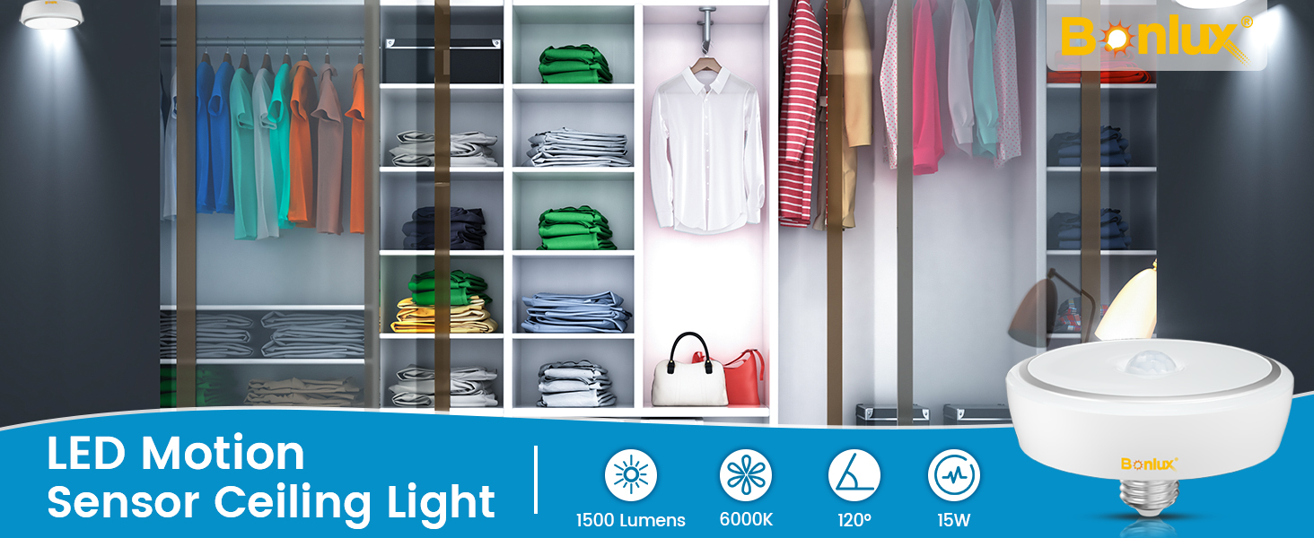 LED Motion Sensor Ceiling Light