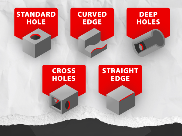hole deburring variations
