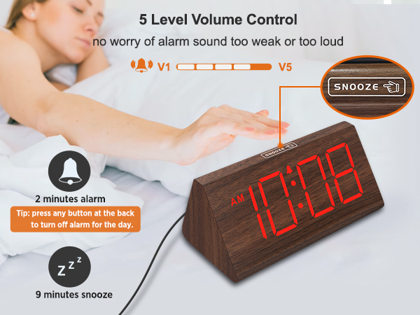wood clock