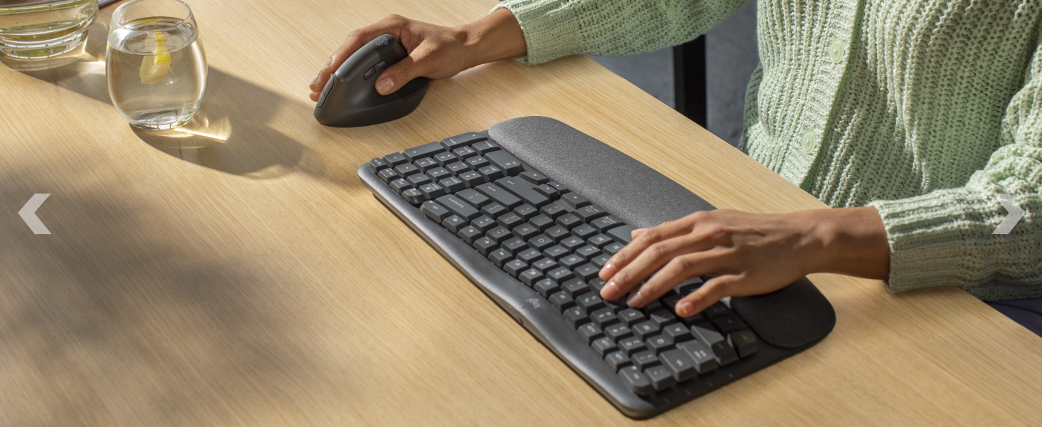 wave keys for business wireless ergonomic compact keyboard