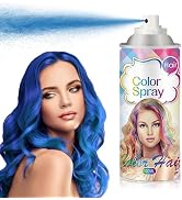 AIUEO Temporary Hair Color Spray Blue Hair Dye Temporary Hair Dye,Natural Washable Hair Color Spr...