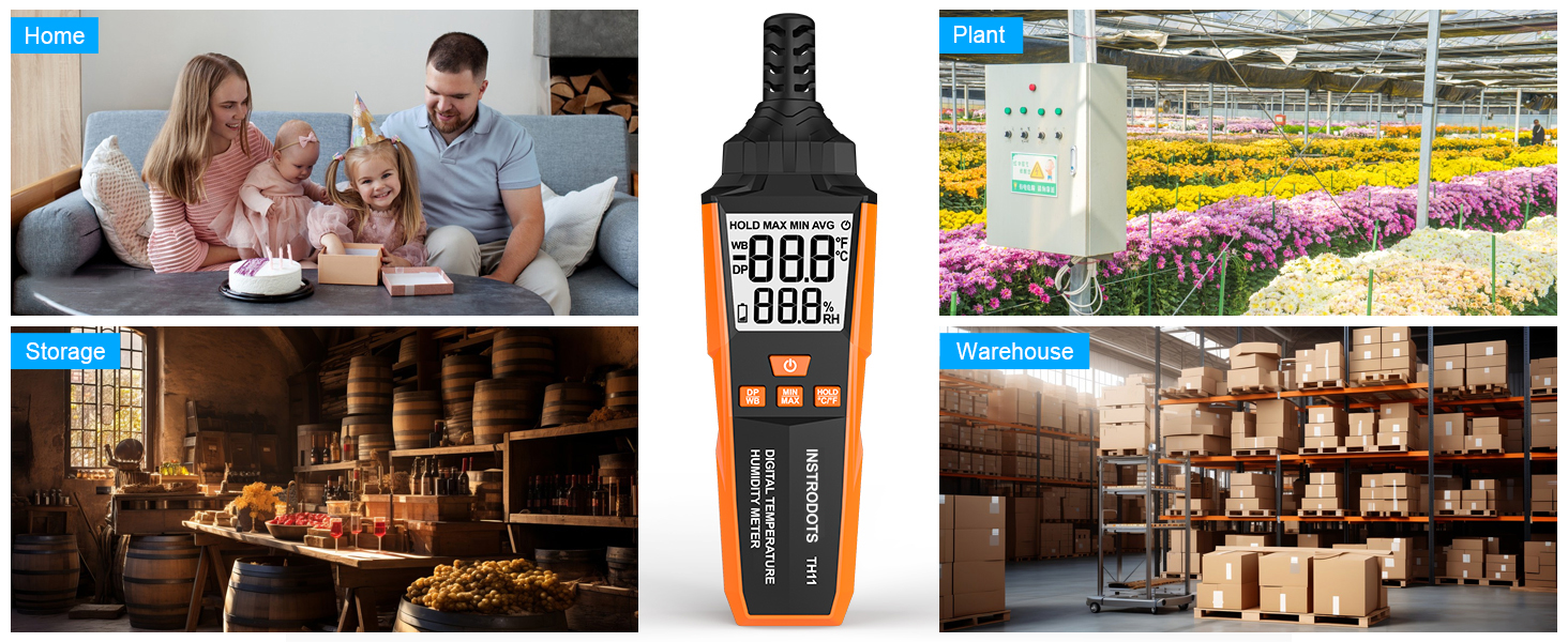 humidity meter digital thermometer hygrometer humidity sensor temperature humidity monitor gauge