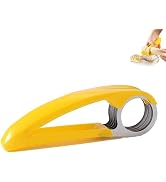 Yellow Food Manual Slicer, Stainless Steel Food Slicer, Banana Strawberry Cucumber Carrot Egg Veg...