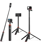 UURig Extendable Selfie Stick Tripod for GoPro Max Hero 10 9 8 7 6 5 4, DJI Osmo Action, Insta 36...