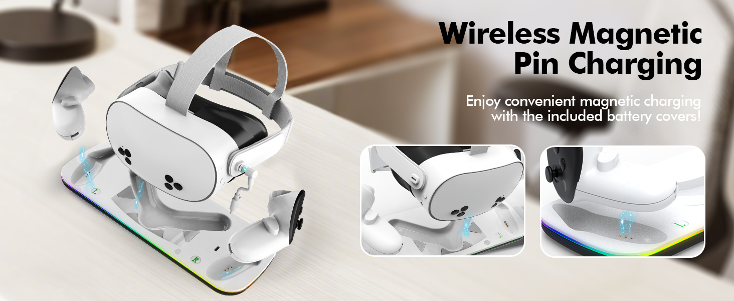Charging Dock Compatible with Meta Oculus Quest 3/3S