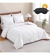 YOUR MOON Luxurious All Season Wool Comforter Queen Size, 100% Natural Australian Wool Filling, H...