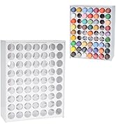 SANFURNEY 63 Holes Craft Paint Storage Organizer Vertical Paint Rack Stand for Apple Barrel, Folk...