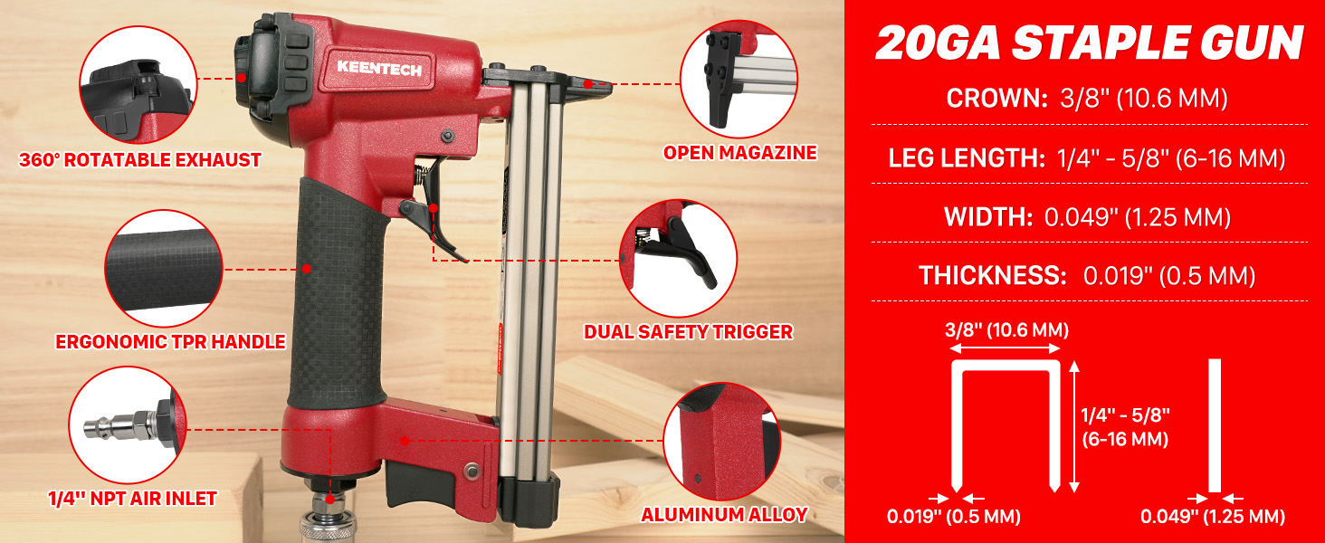pneumatic staple gun