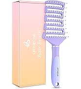 Hair Brush, Curved Vented Detangling Hair Brushes for Women Men Wet or Dry Hair,Faster Blow Dryin...