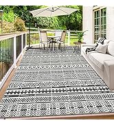 HiiARug 9'x12' Reversible Outdoor Rug, Plastic Straw Patio Rugs RV Camping Rug Reversible Mats, L...