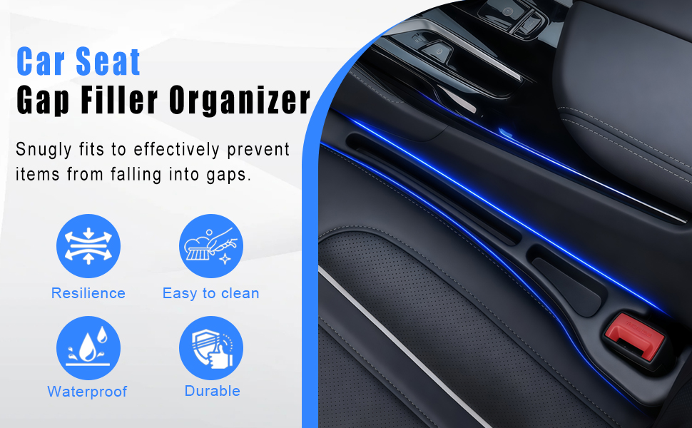 Car Seat Gap Filler Organizer