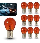 Opuweiy 1156 Light Bulb, 10 PCS Turn Signal Bulb, P21W S25 12V BA15S Halogen Bulb, Universal for ...