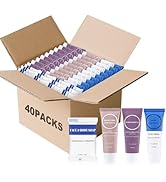 Travel Size Toiletries Set Bulk, Individually Wrapped 1 oz Mini Body Lotion Shampoo & Conditioner...