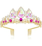 Ondder Princess Crown for Girls Birthday Tiara Shiny Crown and Tiara for Women Girls Coronas Para...