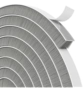 Bantie 40FT Brush Weather Stripping Door Window Seal - Weather Strip Insulation Strip for Door Fr...