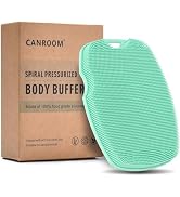 Canroom Silicone Body Scrubber Anti Slip for Shower,Zinc Infused Soft Bristles Shower Scrubber fo...