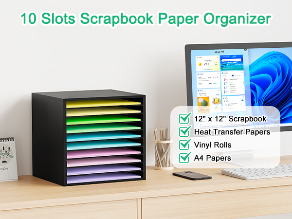 Scrapbook Paper Storage Organizer