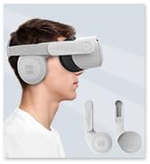 AMVR Silicone Ear Muffs for Meta Quest 2 VR Headset to Enhanced Headset Sound, for Quest 2 Access...