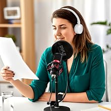 USB Microphone Podcast Recording Kit - Audio Cardioid Condenser Mic w/ Shock Mount Stand & Pop