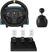DOYO Gaming Steering Wheel with Pedals and Shifter, 1080° Racing Wheel with Paddle Shifters, Hall...