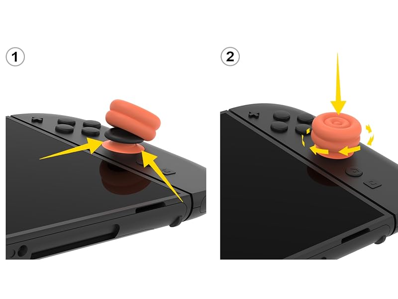 PlayVital for Switch 2 Thumbs Cushion Caps Thumb Grips