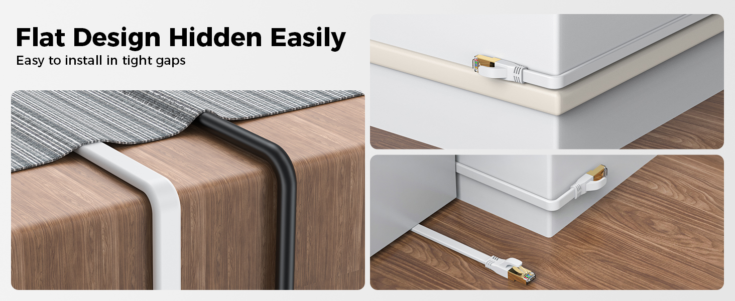 Flat Design Hidden Easily Easy to install in tight gaps