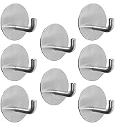 Adhesive Hooks for Hanging Heavy Duty Stick on Wall Hooks Self Adhesive Towel Coat Hooks Waterpro...