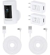 2Pack Power Adapter for Ring Stick Up Cam Battery(3rd Gen), with 30ft/9m Weatherproof Outdoor Cab...