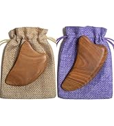 Moreinday Gua Sha Tool for Face, 2 Pack Wooden Gua Sha Facial Tools Reduce Puffiness for Women - ...